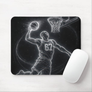 Neon Basketspelare Nummer 67 Musmatta