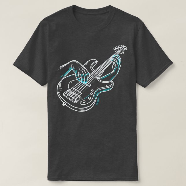 Neon BassMan T Shirt (Design framsida)