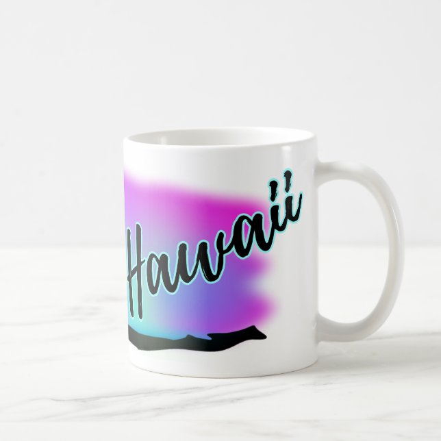 Neon Beach Himlar at Hawaii Kaffemugg (Höger)