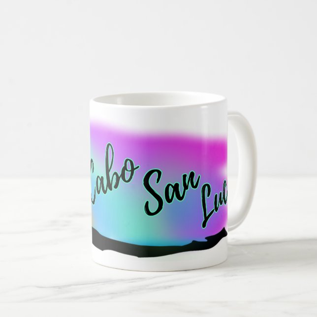 Neon Beach Himlar vid Cabo San Lucas Kaffemugg (Framsida höger)