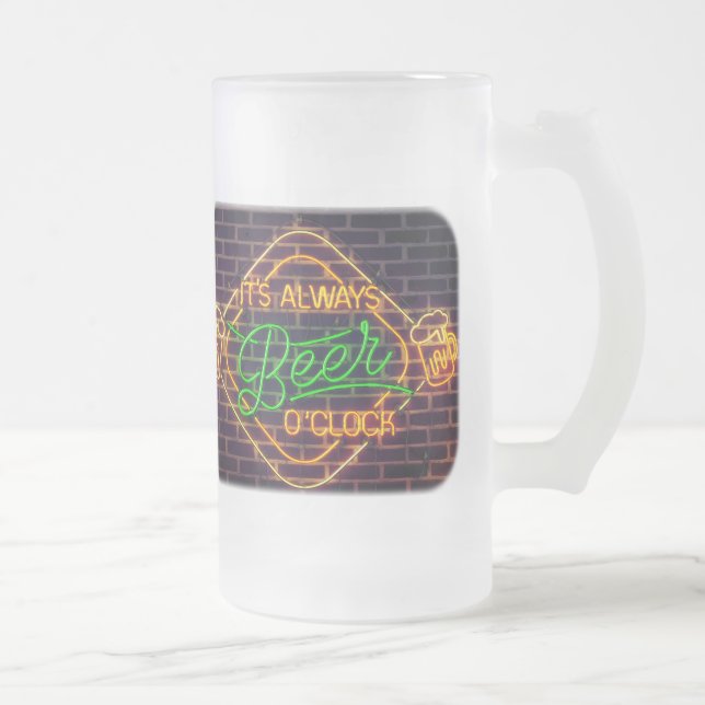 Neon Beer-tecken frostad Beer Mugg Kopp (Höger)