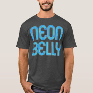 Neon Belly Blue Brazilian Jiu Jitsu för BJJ Coola  T Shirt