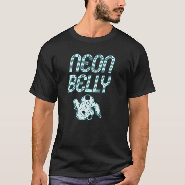 Neon Belly Jiu Jitsu T Shirt (Framsida)