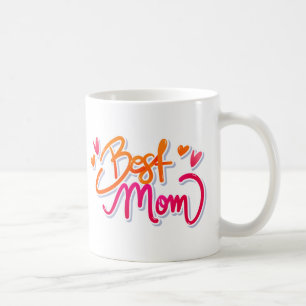 Neon Best Mamma Graffiti Text med örter Kaffemugg