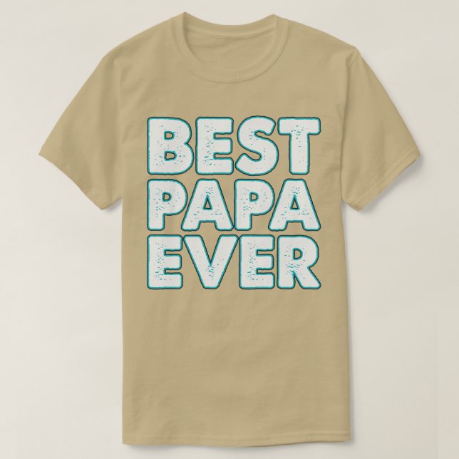 Neon Best Pappa någonsin T Shirt (Design framsida)