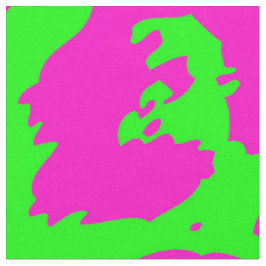 Neon Big Cat-utskrift Tyg