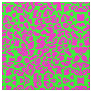 Neon Big Cat-utskrift Tyg