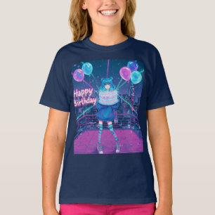 Neon Birthday av Natasha Us T Shirt