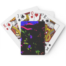 Neon Black Cat med Glowing Ögon