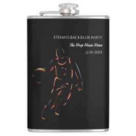 Neon Black Orange Basketball tema party helg Fickplunta