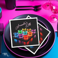 Neon Blacklight Jelly Shots Cocktail Birthday