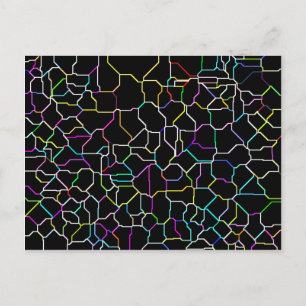 Neon Block Tile-vykort Vykort