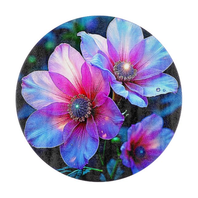 Neon Bloom Flower Magic Glow Design (Framsidan)