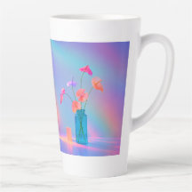 Neon Bloom Latte Mugg