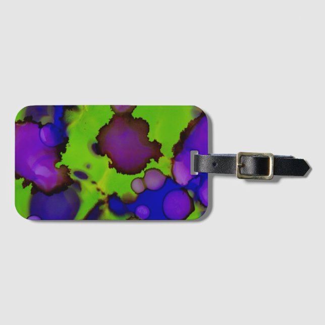 Neon Bloomstorm Bagagebricka (Framsida horisontal)