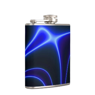 Neon Blue Dancing Light Flask Fickplunta