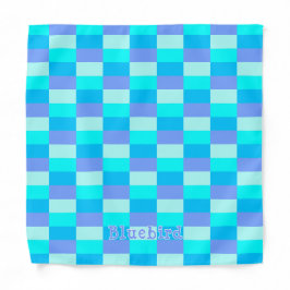 Neon Blue Färg Mönster Bandana
