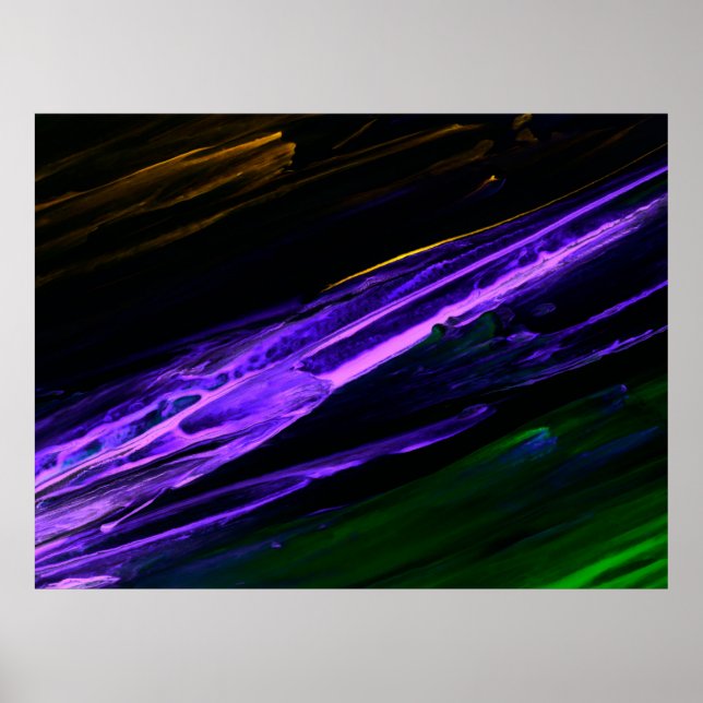 Neon blue, green and purple creative abstract hand poster (Framsidan)