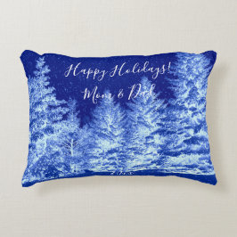 Neon Blue Julgran Lumbar Pillow Prydnadskudde