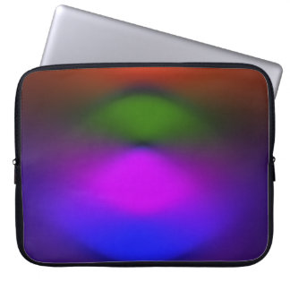 Neon Blue, Lila, Grönt och Orange Laptop sleeve