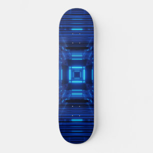 Neon Blue Mini Skateboard Bräda 18,5 Cm