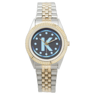Neon Blue Monogrammed Armbandsur