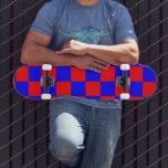 Neon Blue- och Red Checkerboard-Vintage Mini Skateboard Bräda 18,5 Cm<br><div class="desc">Neon Blue- och Red Checkerboard | VINTAGE | Klassisk | TRENDIG | SNYGGT | MODE | Minimal</div>