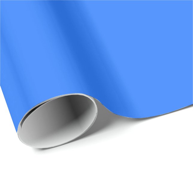 Neon Blue Presentpapper (Rullad Hörn)
