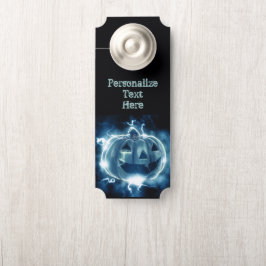 Neon Blue Pumpkin Psychedelic Halloween Room