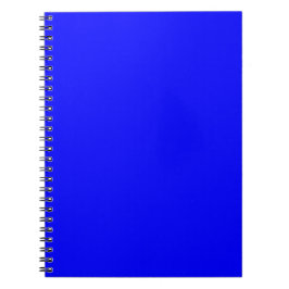 Neon Blue Solid Färg Anteckningsbok