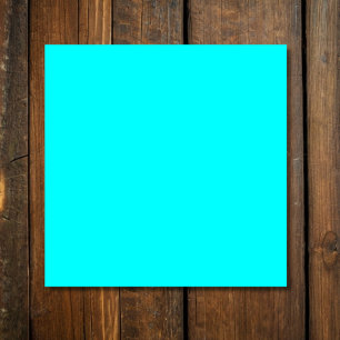 Neon Blue Solid Färg Klassisk Fyrkantigt Visitkort