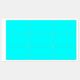 Neon Blue Solid Färg | Klassisk Klistermärke