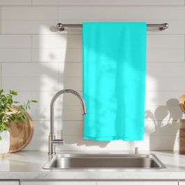 Neon Blue Solid Färg | Klassisk Kökshandduk