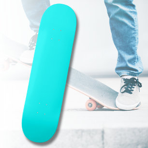 Neon Blue Solid Färg Klassisk Mini Skateboard Bräda 18,5 Cm