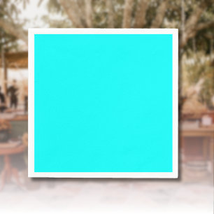 Neon Blue Solid Färg Klassisk Pappersservett