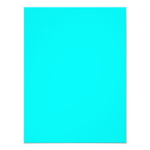 Neon Blue Teal Light Mode Färg Trend Fototryck