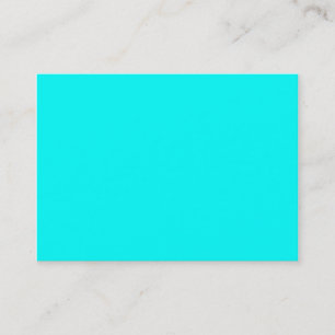 Neon Blue Teal Light Mode Färg Trend Visitkort