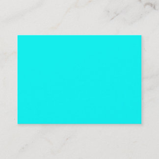 Neon Blue Teal Light Mode Färg Trend Visitkort