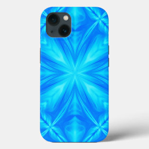 Neon Blue Turcos Psychedelic Cloudy Abstrakt
