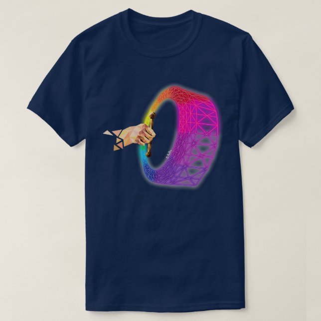 Neon Bodhran T Shirt (Design framsida)