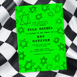 NEON Bold Watercolor Star av David Pub Bat mitzvah Inbjudningar<br><div class="desc">Perfekt-kort för att tillkännage ett bat mitzvah, pub mitzvah eller annat judiskt firande! Hand gjorde vattenfärgsgrafik åt dig på framsidan och baksidan! FULLT ANPASSADE! Klicka på "Anpassa" ovan om du vill redigera texten. Klicka på "Redigera med verktyg" om du vill justera typsnitt, färg och placeringar och ta bort baksidans design...</div>