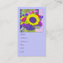 Neon Bouquet-profil Visitkort