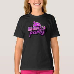 Neon Bowling Party Bash Födelsedagsfest T Shirt