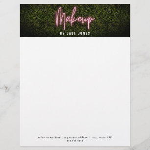 Neon Boxwood Makeup Professionell Cosmetolog Brevhuvud