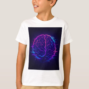 Neon Brain Kids' Meme T-Shirt
