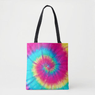 Neon Bright Retro Tie Dye Tygkasse