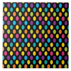 Neon Bright trendig mode färgstark design 3 Kakelplatta