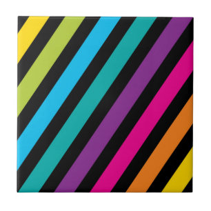 Neon Bright trendig mode färgstark design 7 Kakelplatta
