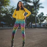 Neon Bright trendig mode färgstark design Leggings<br><div class="desc">Neon Bright trendig mode färgstark design</div>
