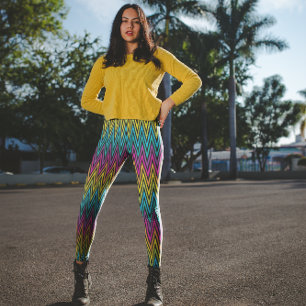 Neon Bright trendig mode färgstark design Leggings